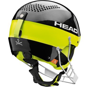 Шлем горнолыжный с чингардой HEAD STIVOT YOUTH SL (15 г, M/L, Black 328204)