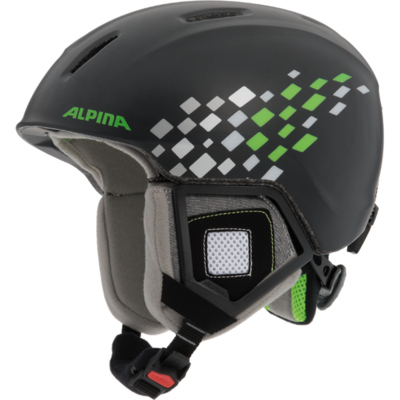 Шлем горнолыжный ALPINA CARAT XT black-green matt (16/17г., А9080)