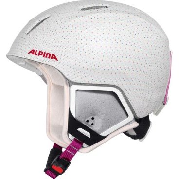 Шлем горнолыжный ALPINA CARAT XT, white-polka matt (17/18, A9080)