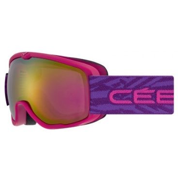 Маска горнолыжная детская CEBE ARTIC Mat Pink Purple Light Rose Flash Gold Cat 2, One Size (17/18, CBG167)