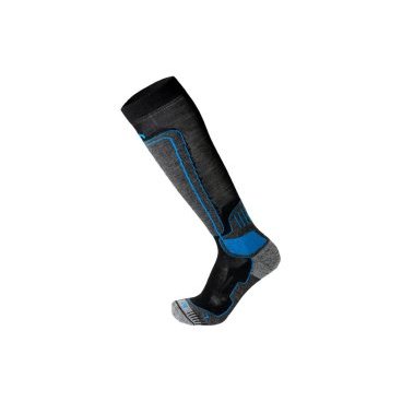 Носки горнолыжные MICO Ski technical sock in merino wool темносерые (17/18, 114-220)