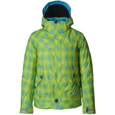 куртка горнолыжная детская PHENIX Ombre check Jacket (Куртка детская/Салатовый/12 Артикул: ES2H2OT76