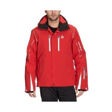 куртка горнолыжная мужская FISCHER SKI JACKET VERTICAL red/white (50/M, красный, 10000X12000, 12 г G