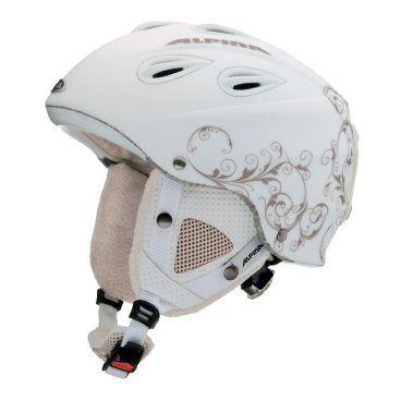 Шлем горнолыжный ALPINA GRAP (14 г , 54-57, WHITE-PROSECCO MAT A9036)