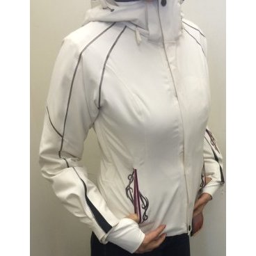 куртка горнолыжная женская FISCHER WOMEN SKI JACKET GLIDE wht/prpl (34, белый, 10000X12000, 12 г G 3