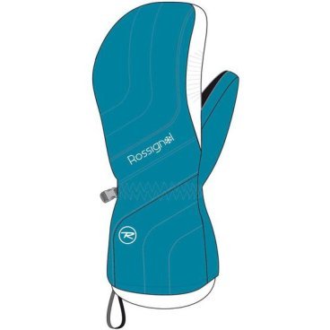 Лыжные перчатки Rossignol JR JIVE M цвет CYAN детские (Размер 12, 15г, RLDYG16)