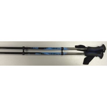 Палки горнолыжные GABEL из углепластика (12 г, 125 см, black/blue GL100125)