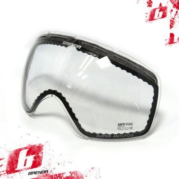 Линза для маски горнолыжной BRENDA SG191, прозрачная (16/17 г, SG191c)