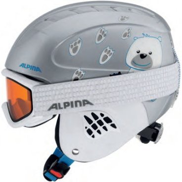 Шлем горнолыжный ALPINA CARAT ice bear (16/17г., А9035)