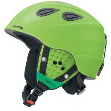 Шлем горнолыжный ALPINA GRAP 2.0 green matt (16/17г., А9085)