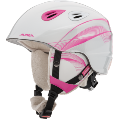 Шлем горнолыжный женский ALPINA GRAP 2.0 JR pink-prosecco (16/17г., А9086)