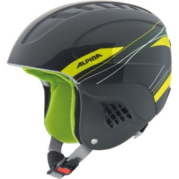 Шлем горнолыжный ALPINA CARAT, black-green (17/18, A9035)