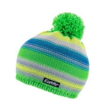 Шапка Eisbear Caja Pompon MÜ kids neongrün/silber/neongelb/white 55,  (17/18, 408906-959)