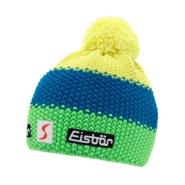 Шапка Eisbear Star Neon Pompon MÜ SP lightgreen/bagatti/lightyellow,  (17/18, 403336-926)