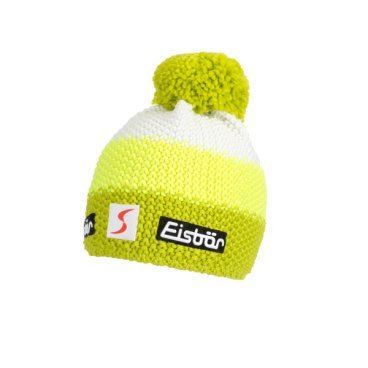 Шапка Eisbear Star Neon Pompon MÜ SP lime/lightyellow/white,  (17/18, 403336-673)