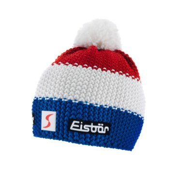 Шапка Eisbear Star Pompon MÜ SP lapis/white/ardea,  (17/18, 403346-FRA)