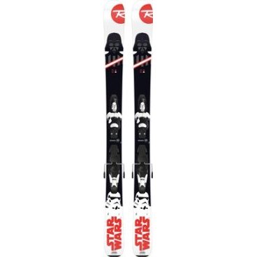 Горные лыжи с креплениями ROSSIGNOL STAR WARS + KID-X 4 B76 BLACK/WHITE,  (17/18, RRG05JC+FCFK002)
